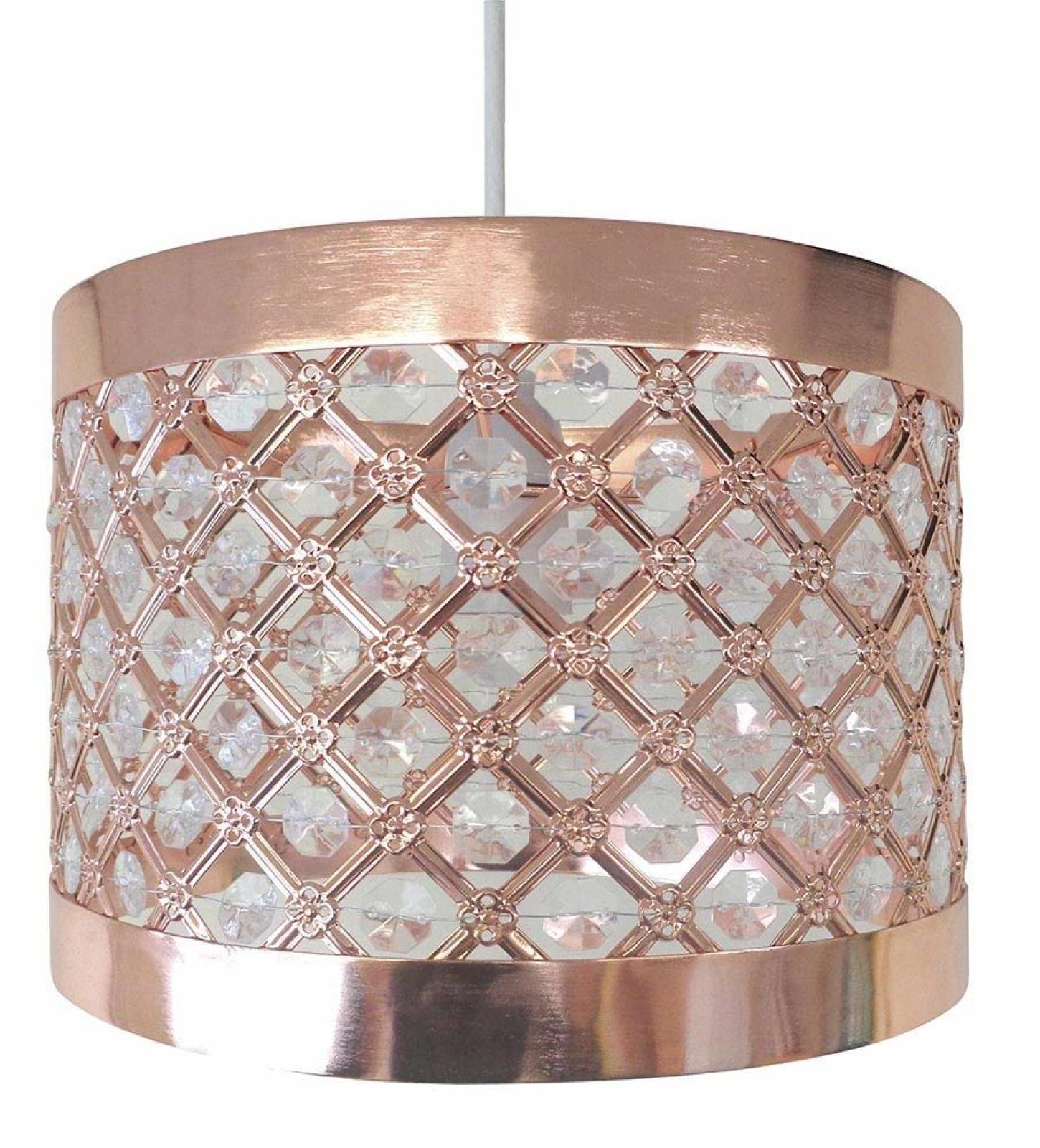 Rose Gold Bedroom Accessories Sparkly Ceiling Pendant Light Shade Fittings Moda 5023674150302 Ebay