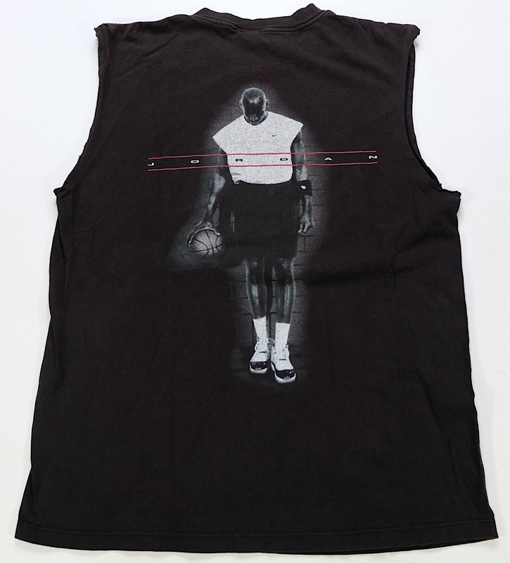 Rare VTG NIKE Air Michael Jordan Cut Off Sleeves Tank Top T