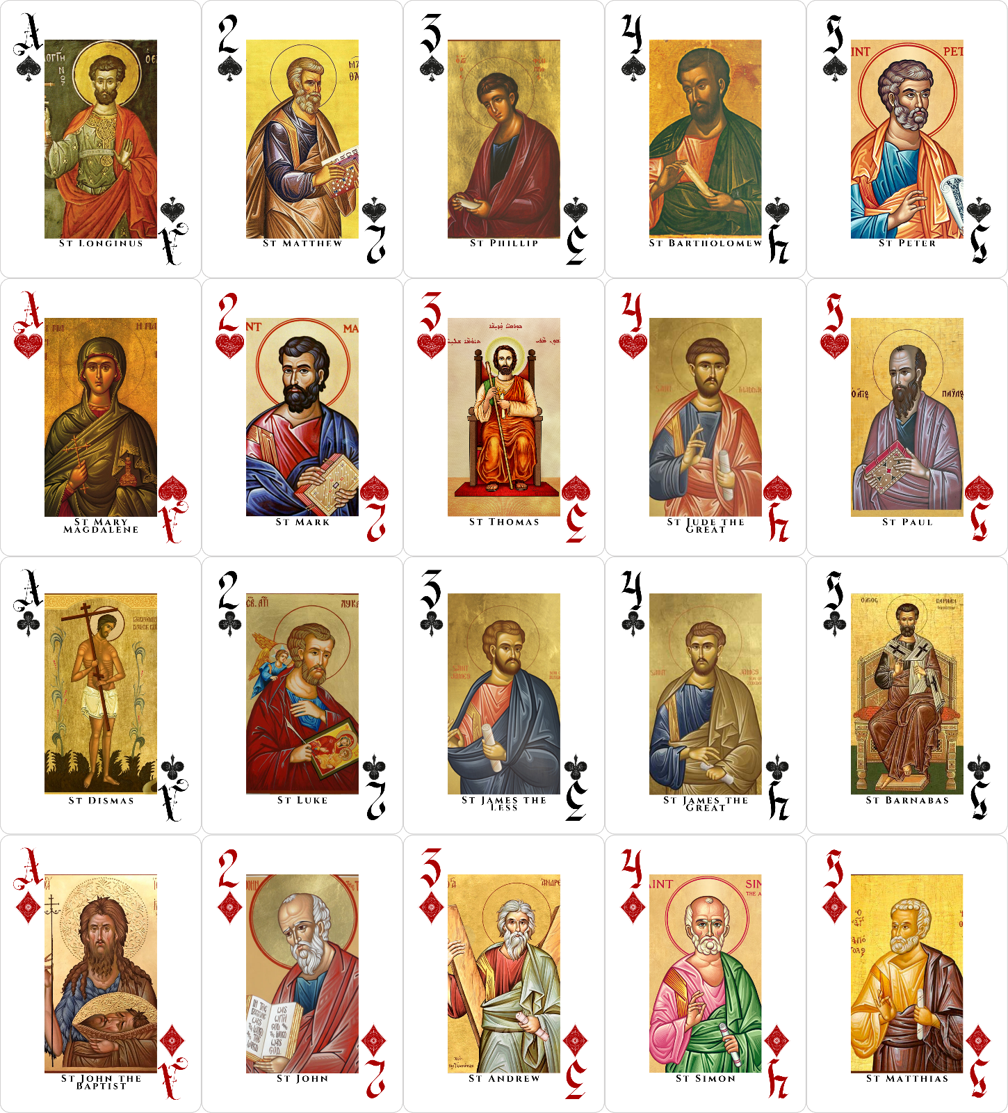Catholic Playing Cards Saints Edition, Sealed Religious Poker Cards