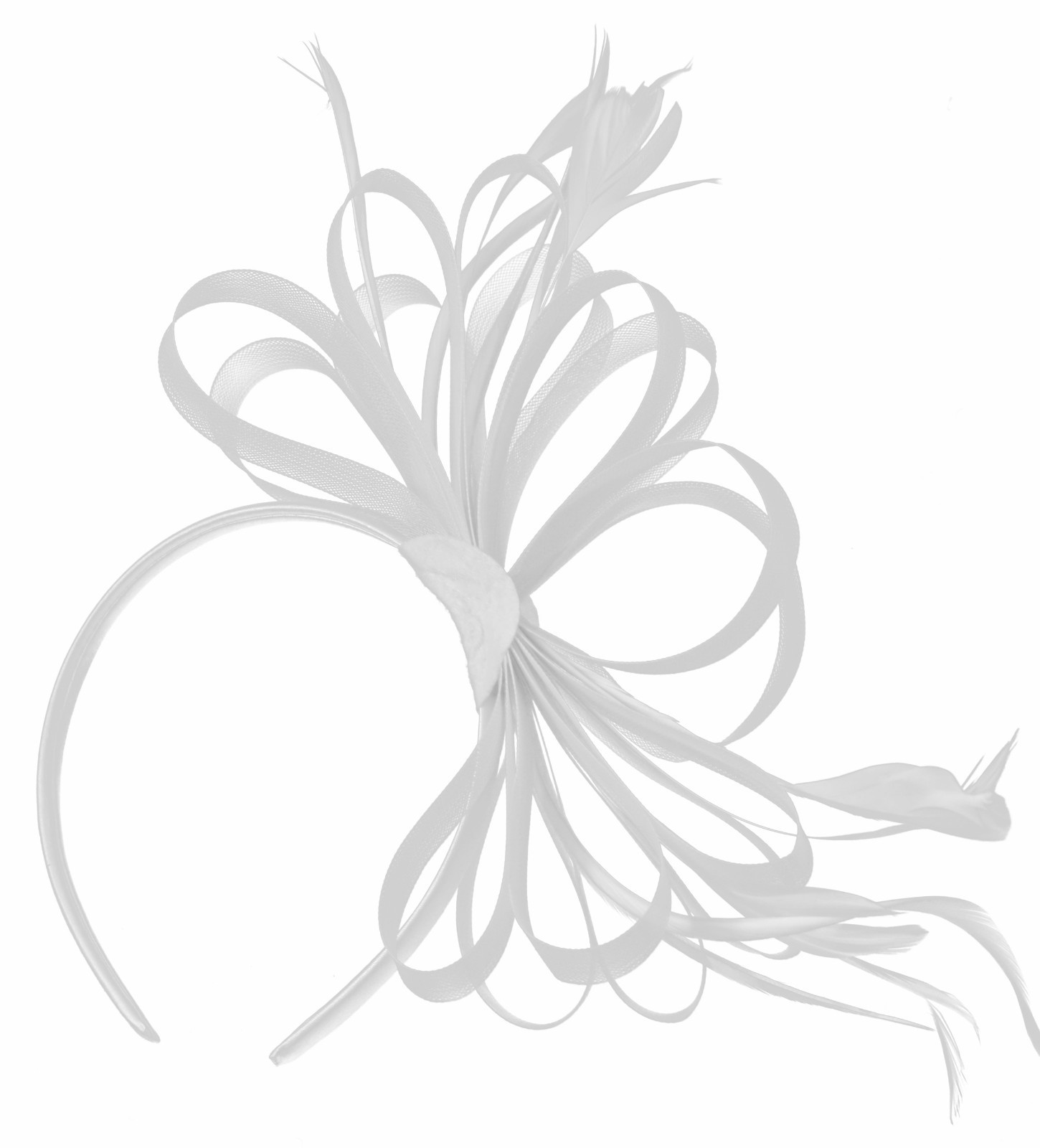 Damen Fascinator Hair Clip Mit Feder & Schleier - Elegant Für Hochzeit, Cocktailparty, Brautjungfern