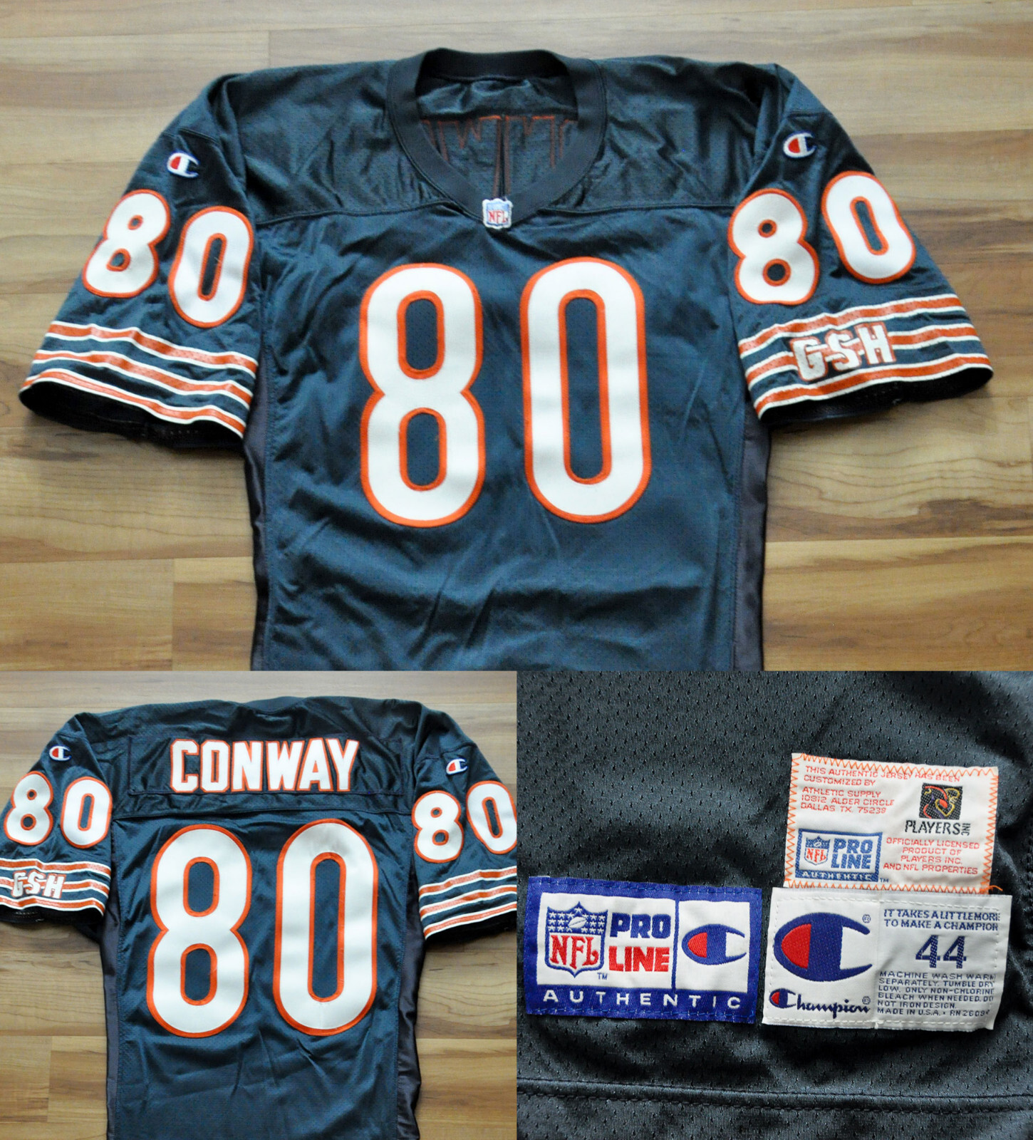 80年代 NFL BEARS スカジャン M NFL Starter Blue Chicago Bears CONWAY #80 Football MEDIUM