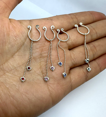 Sterling silver non piercing nipple rings clearance