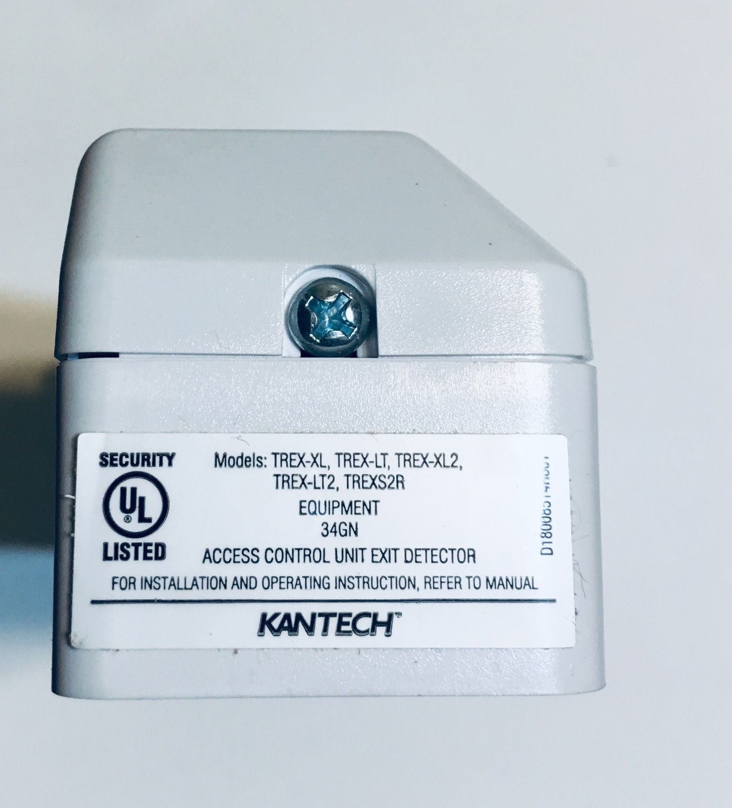 Kantech TREX-XL2 Request To Exit Motion Detector T.REX, Infrared detection - NEW