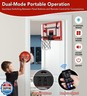 Basketball Hoop Indoor for Kids-Over The Door Mini Basketball Hoop with LED Light, Scoreboard, Remote Control and 3 Modes and Balls-Boys Girls Toys for Ages 3 4 5 6 7 8 9 10 + Years Old Birthday Gifts