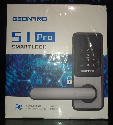 Geonfino S1 Pro Smart Lock w/ Fingerprint Unlock ''Brand New and Sealed''
