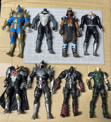 DC Multiverse Mcfarlane Custom Fodder Lot Superman, Batman, Nightwing + More!
