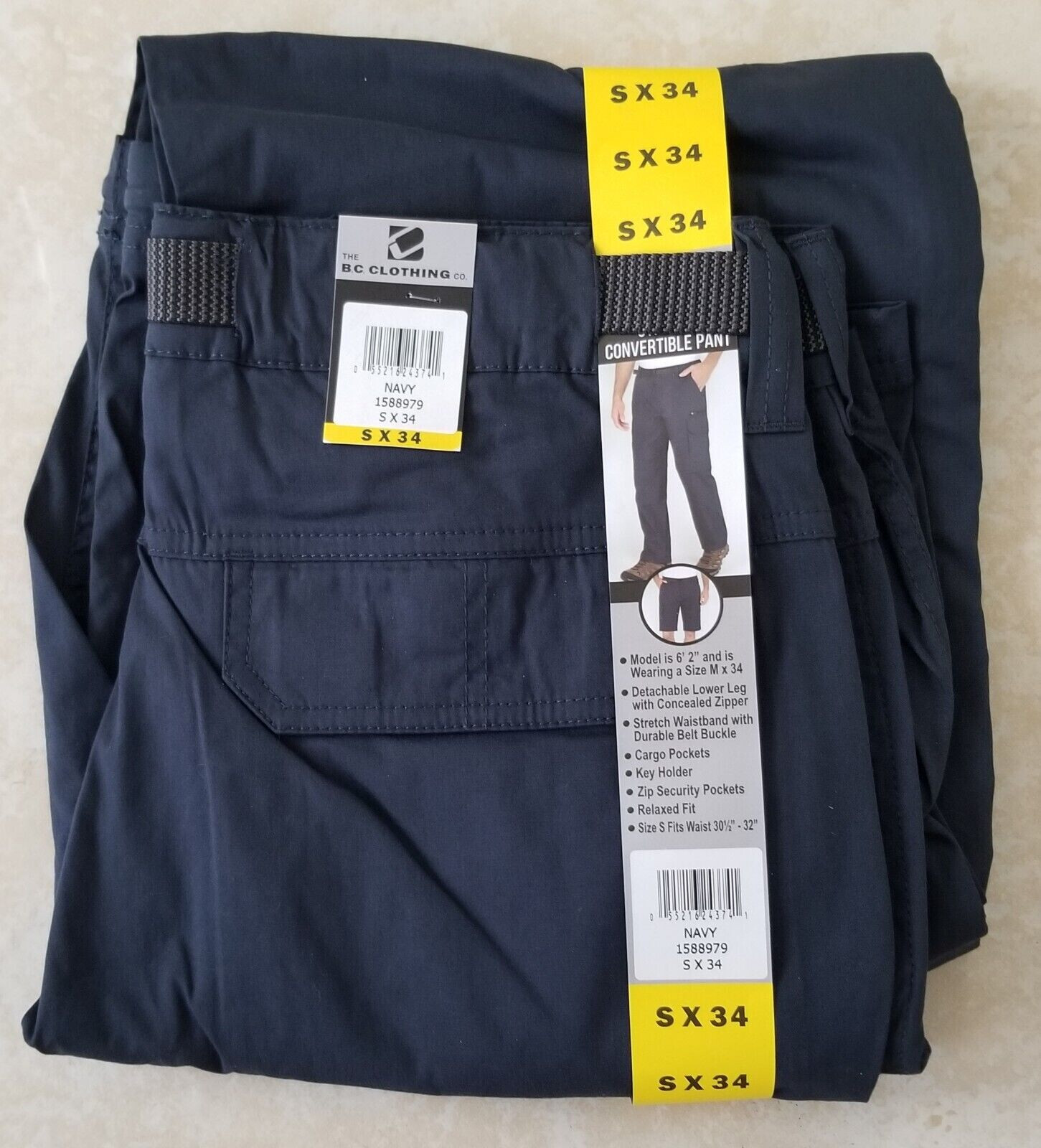 パンツ CONVERTIBLE CARGO PANT BLACK M Convertible Cargo Pant - Black – Hours