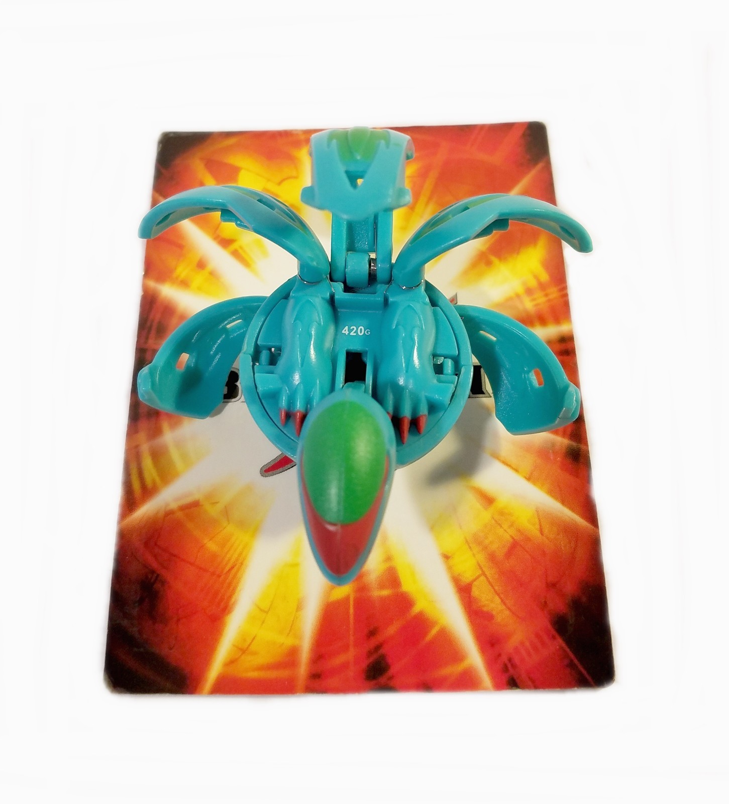 Bakugan Oberus Green Ventus B2 Bakupearl 420g Lone Wolf Gate Card and 1 Card