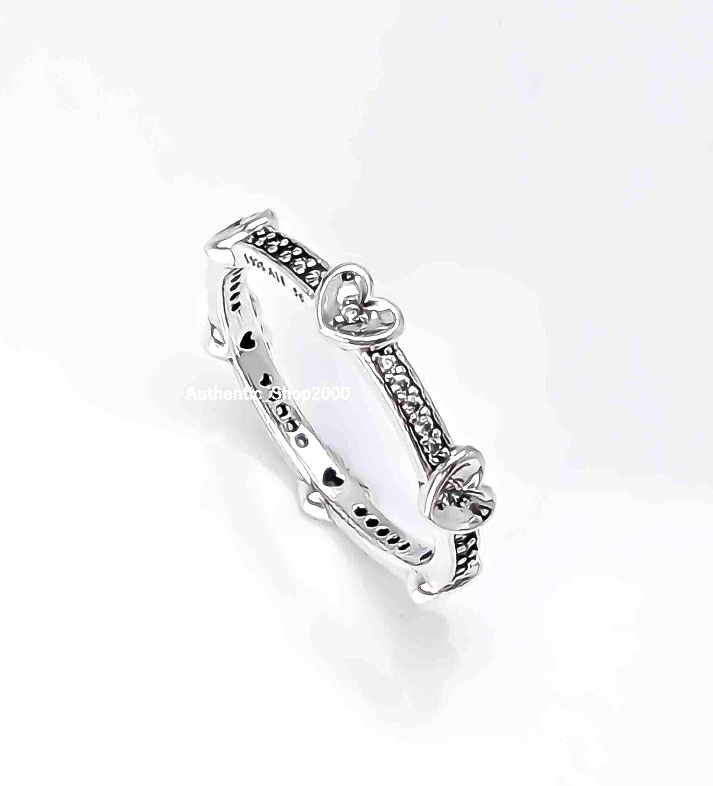 fragrance ring / heart (white) 21号　【ENO】 NEW 100% Authentic PANDORA Eternal Love Radiant Sparkling