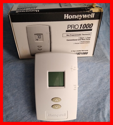 NEW Honeywell PRO 1000 Digital Vertical Thermostat TH1110D1000 Non-Programmable