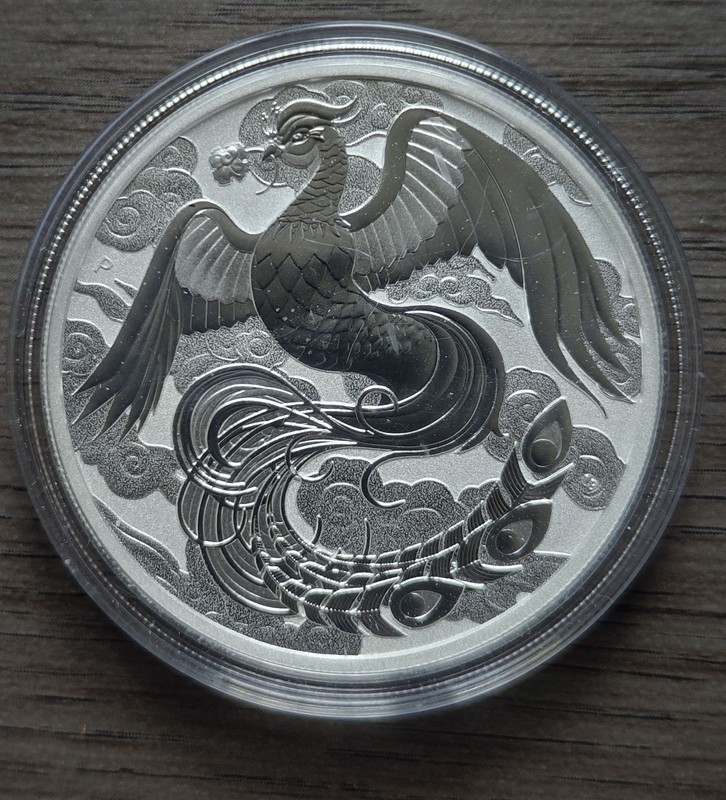 Australie 2022 Chinese Myths And Legends Phoenix 1 Oz Silver Once Argent .9999