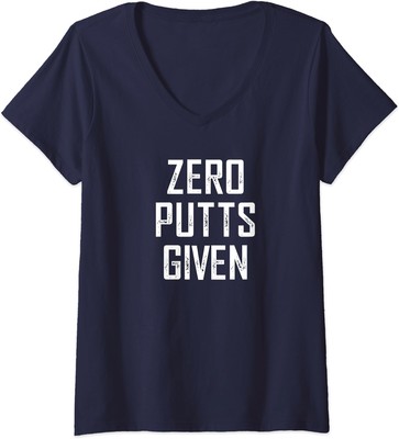 Zero Putts Given Golf Lovers Sports Gift Ladies' V-Neck Tshirt