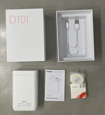 Niimbot D101 Portable Label Printer w/ 2 Rolls Label Open Box