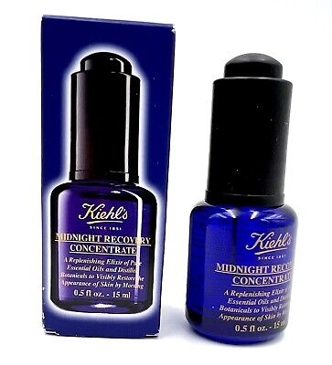 New in Box ! Kiehl's Midnight Recovery Concentrate .5 oz / 15ml