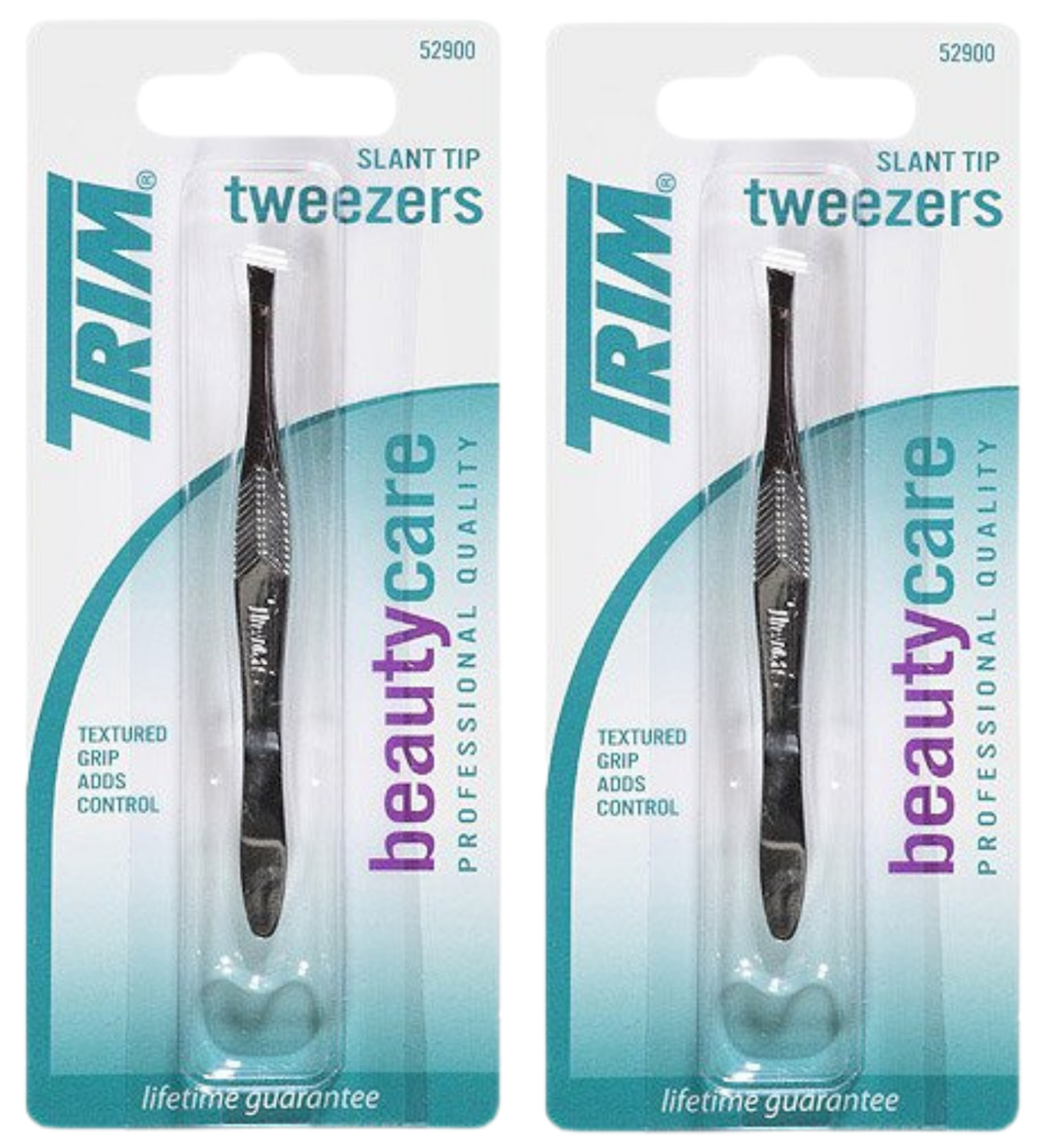 Tweezers Professional Grade Stainless Steel Slant Tip Eyebrow Hair Remover 2Pack
