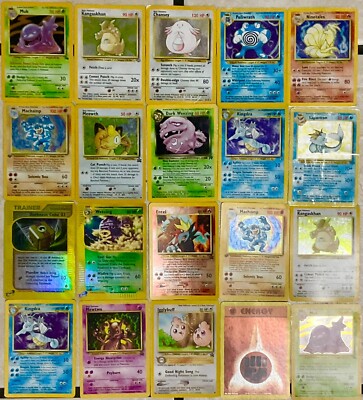 Pokemon Vintage WoTC    Lot of Cards Holos Childhood Collection TCG Cards  