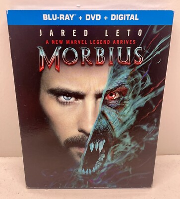 Morbius (Blu-ray, 2022) A New Marvel Legend Arrives New Movie DVD + Digital