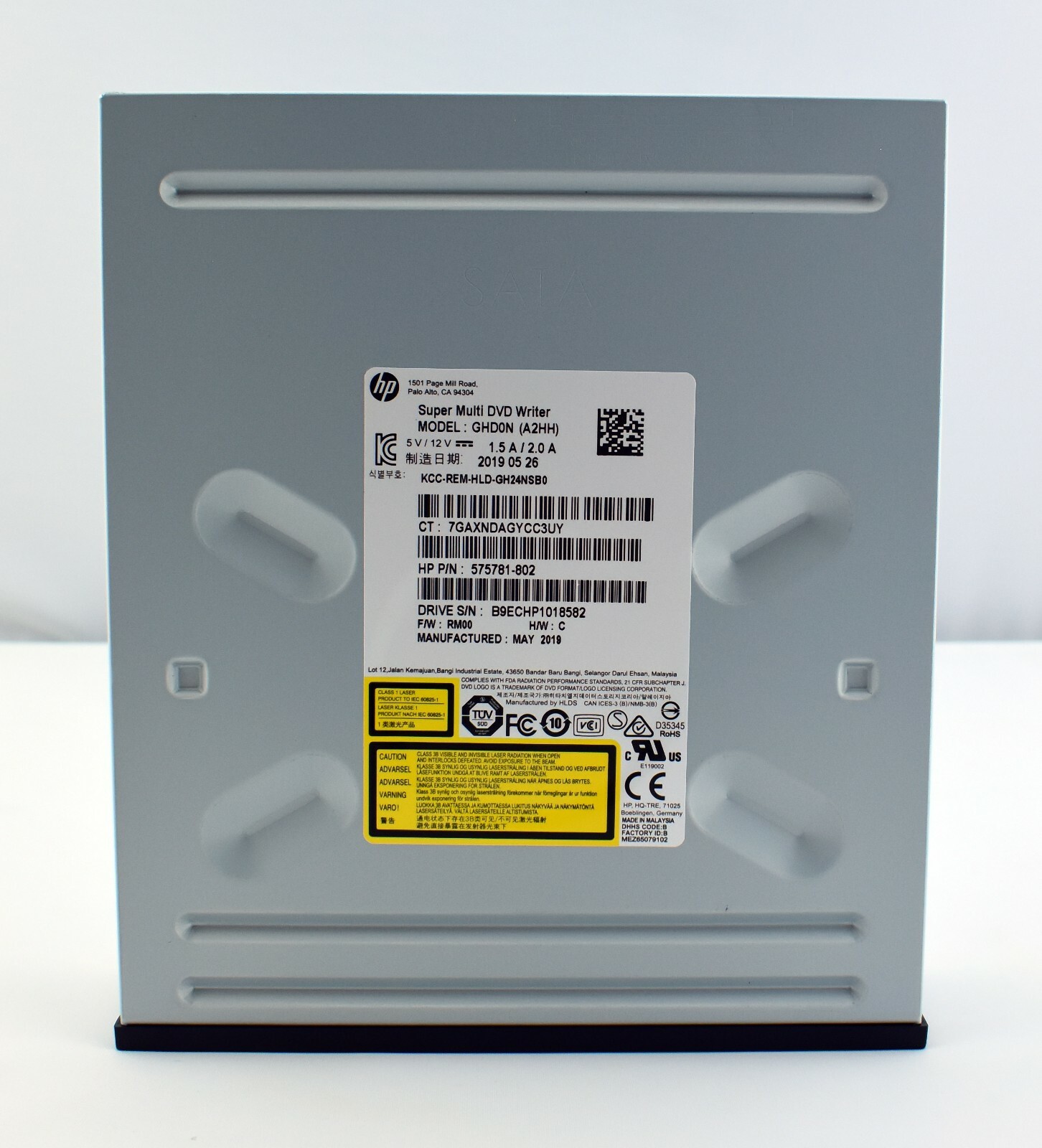 New OEM HP Super multi-speed DVDRW Optical Drive 5.25" Internal SATA Black