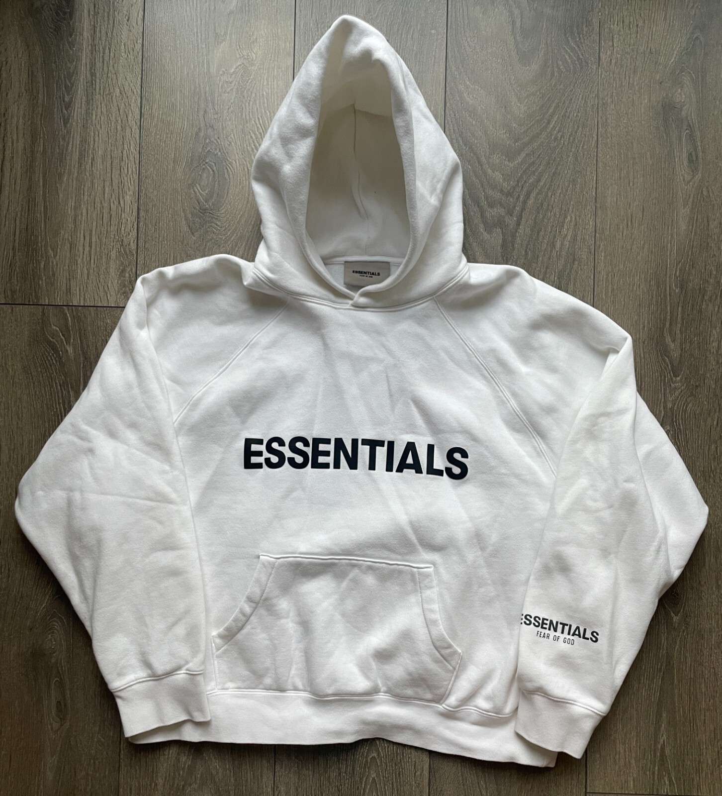 FEAR OF GOD ESSENTIALS Hoodie White 激レア Fear of God Essentials Hoodie Cloud Dancer Men's - FW23 - US