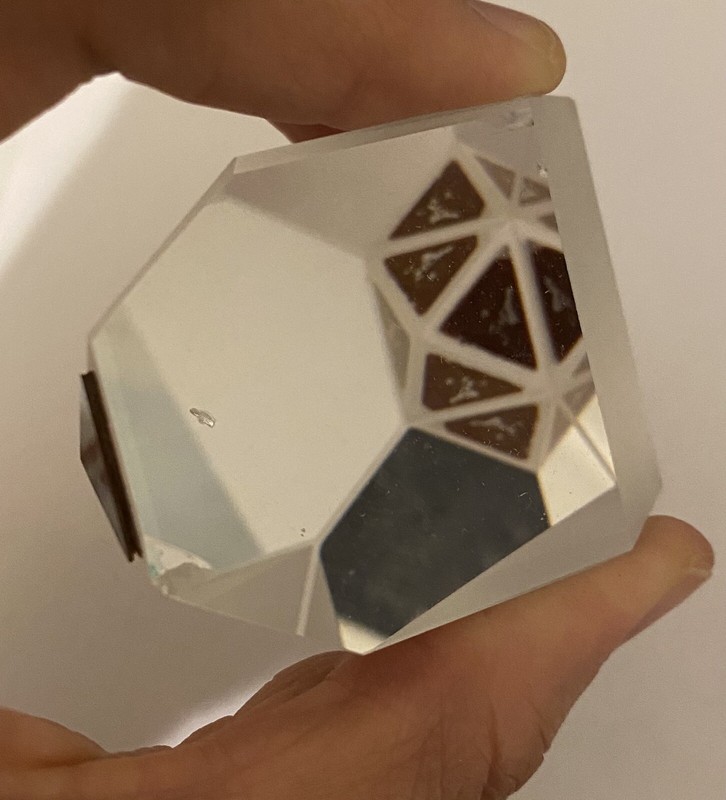 Dachkantenprisma 38 Mm / 90Â° Verspiegelt, Mit Kleiner Macke An Der  Dachkante