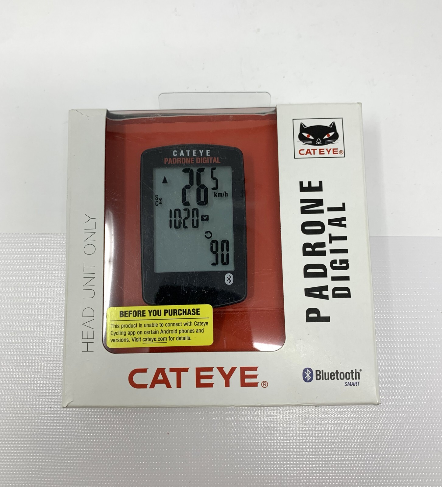 Cateye Padrone Digital CC-PA400B Head Unit Only Bluetooth Smart New