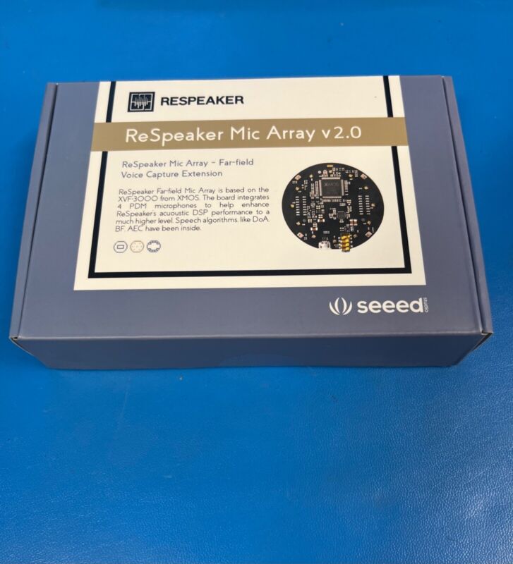 ReSpeaker Mic Array 2.0 Seeed studio Far Field Voice Capture Extension 