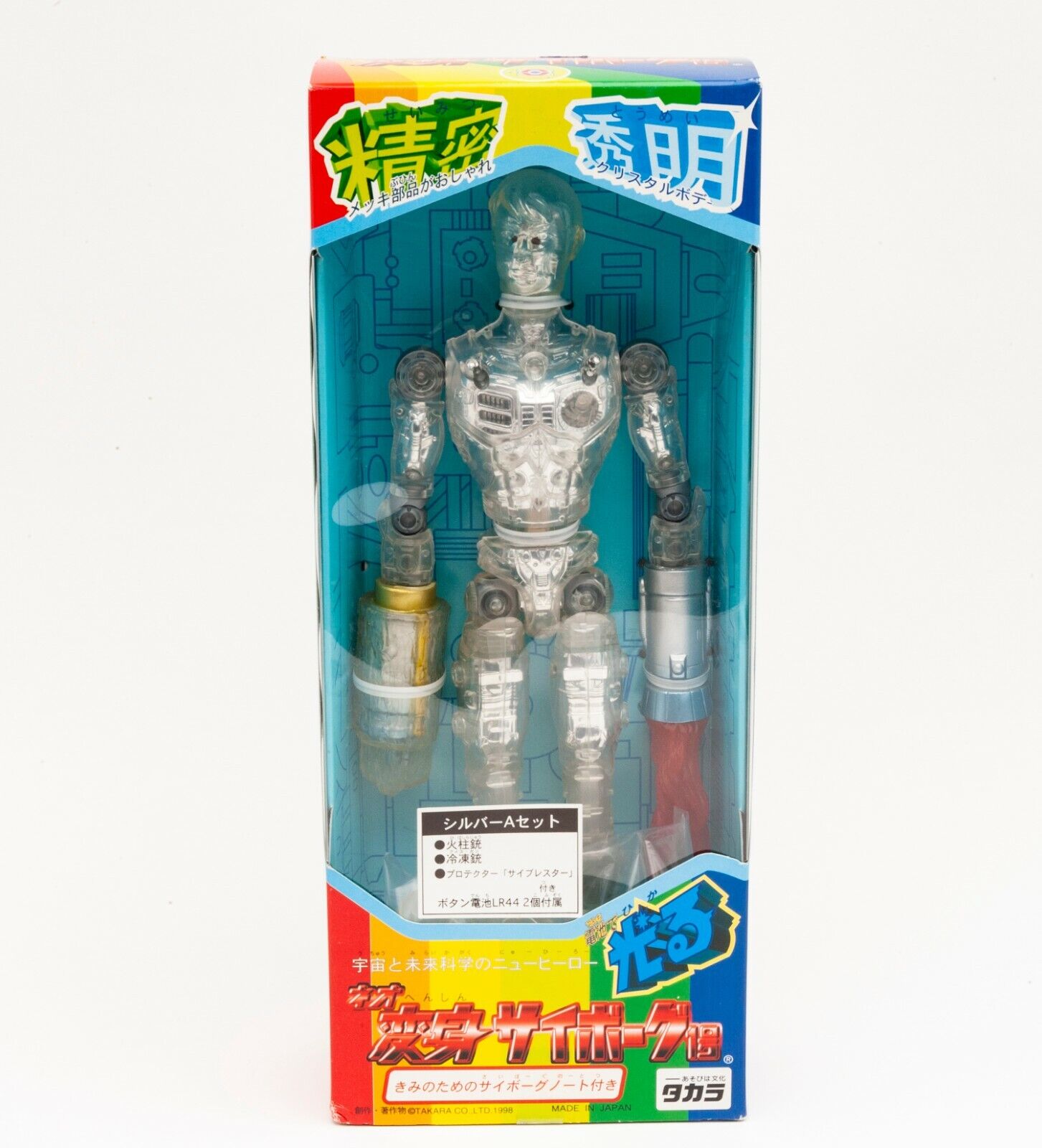 Vintage TAKARA Neo Henshin Cyborg Type A Silver Action Vintage TAKARA Neo Henshin Cyborg Type A Silver Action