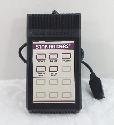 Vintage Atari 2600 Video Touch Pad for Star Raiders with Overlay