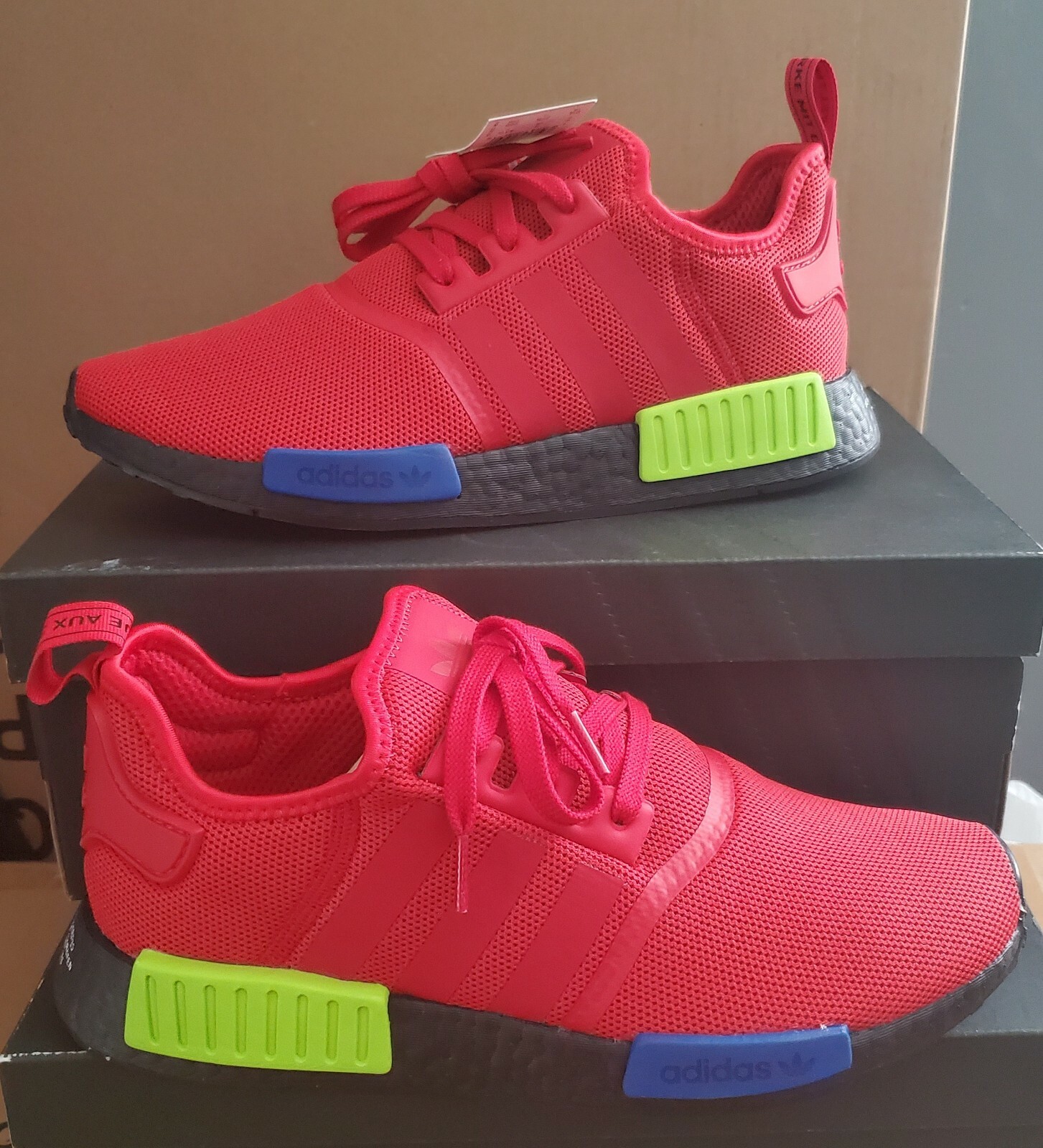 adidas NMD シューズ 黒/赤 ストライプ275 adidas NMD シューズ 黒/赤 ストライプ275 adidas nmd red and
