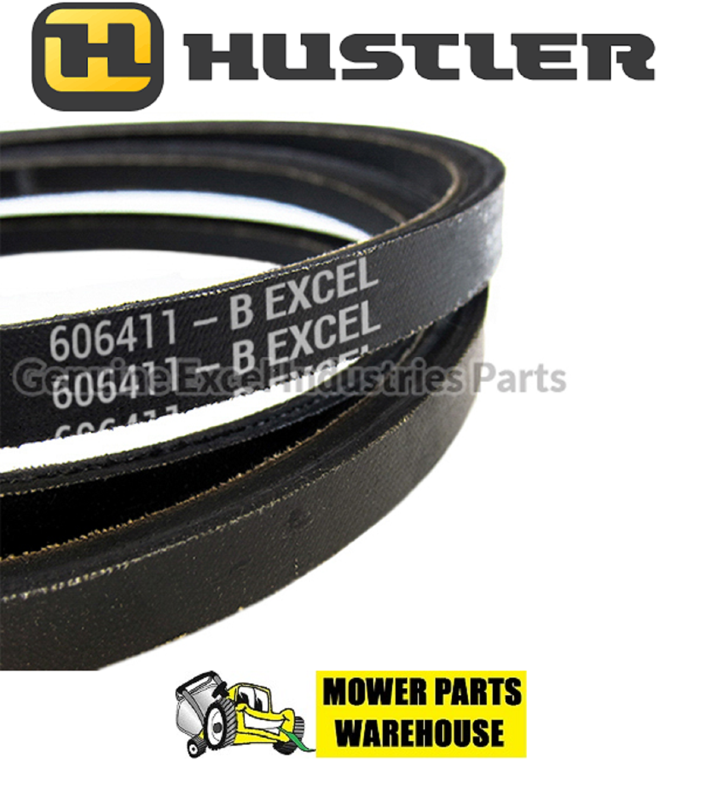 NEW GENUINE OEM HUSTLER 606411 TRANSMISSION DRIVE BELT X-ONE