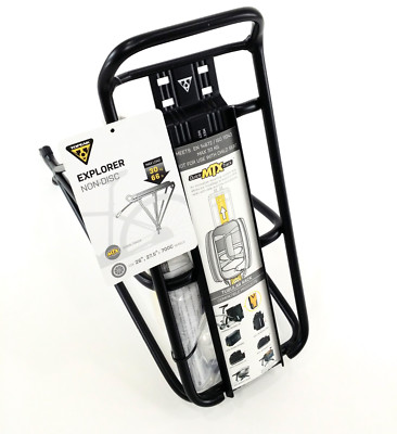 Topeak TT9648B MTX DX rigide Trunk Rack Vélo Sac quicktrack système 750ci