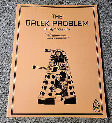 Doctor Who the Dalek Problem Symposium 1985 RPG FASA Module Book