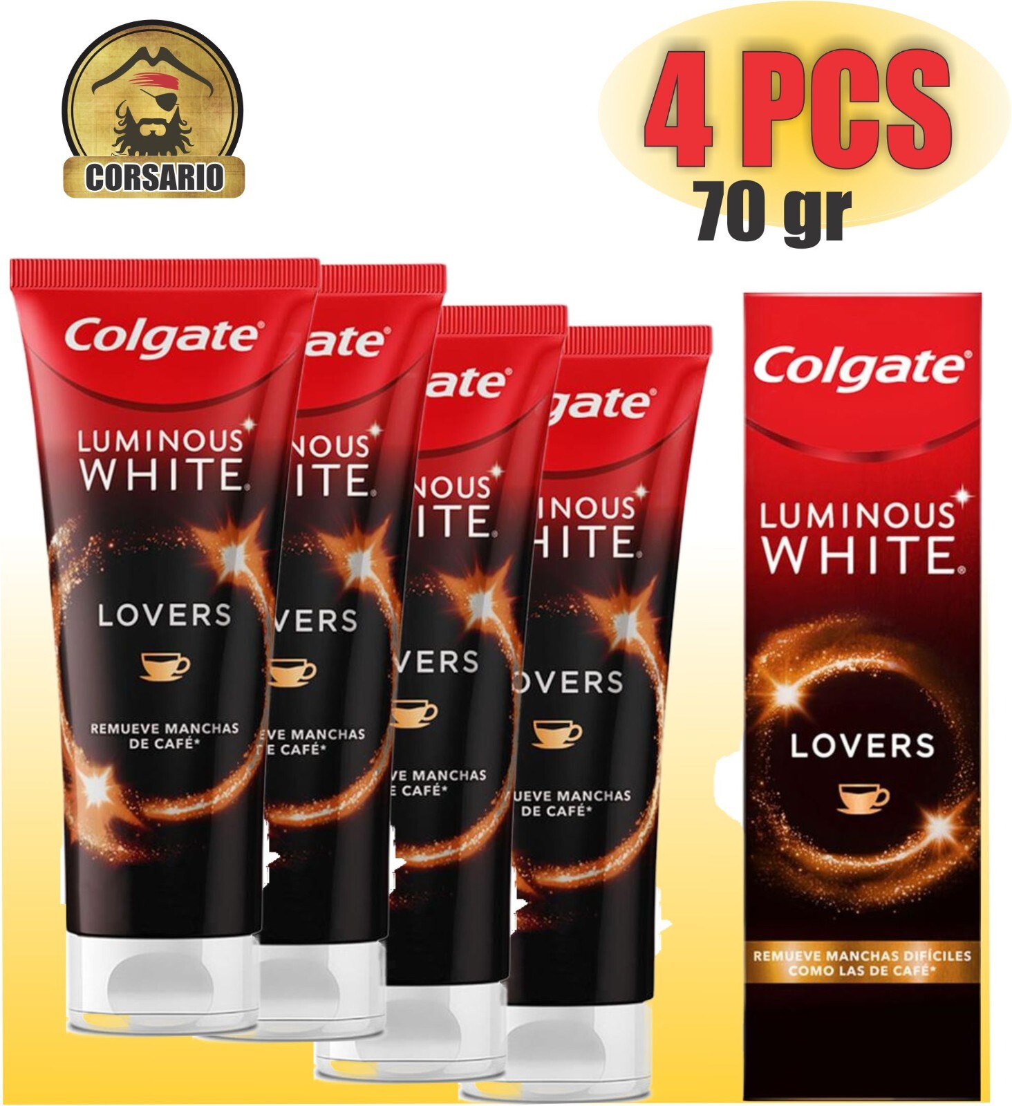 Colgate Luminous White Lovers Coffee Toothpaste 70 gr- -PACK