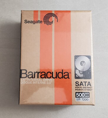 Seagate Barracuda 500 GB,Internal,7200 RPM,3.5'' (ST3500641AS-RK) HD Boxed
