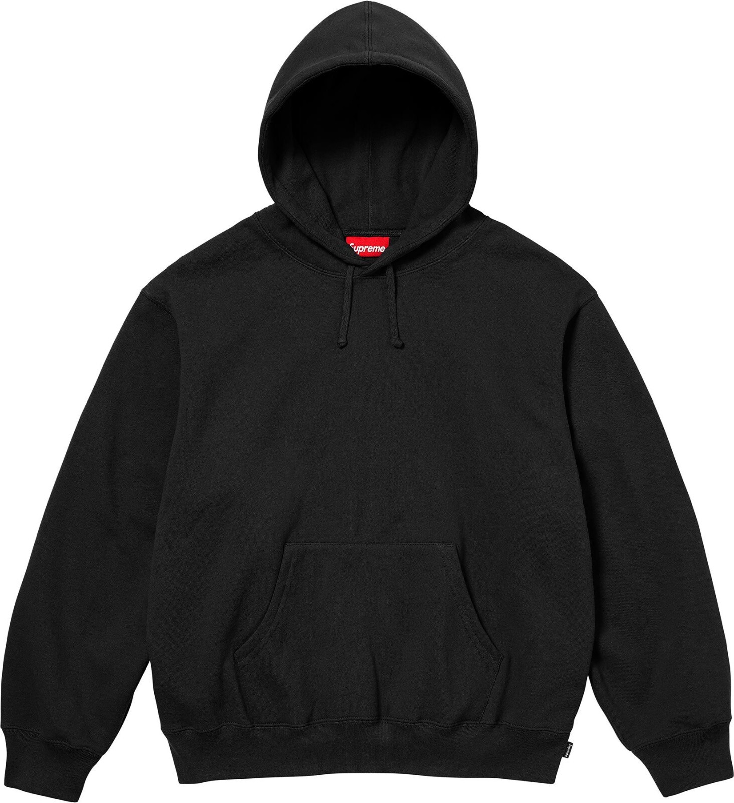 Pre-owned Supreme Satin Applique Hooded Sweatshirt Black (size Medium, Large, Xl)