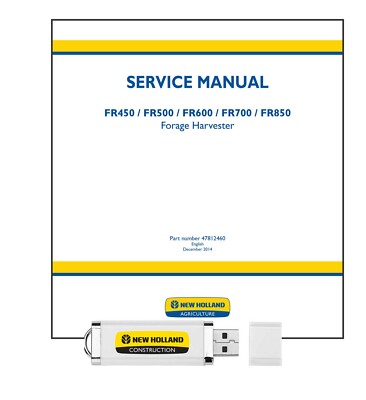 New Holland FR450 FR500 FR600 FR700 FR850 Service Manual on USB stick