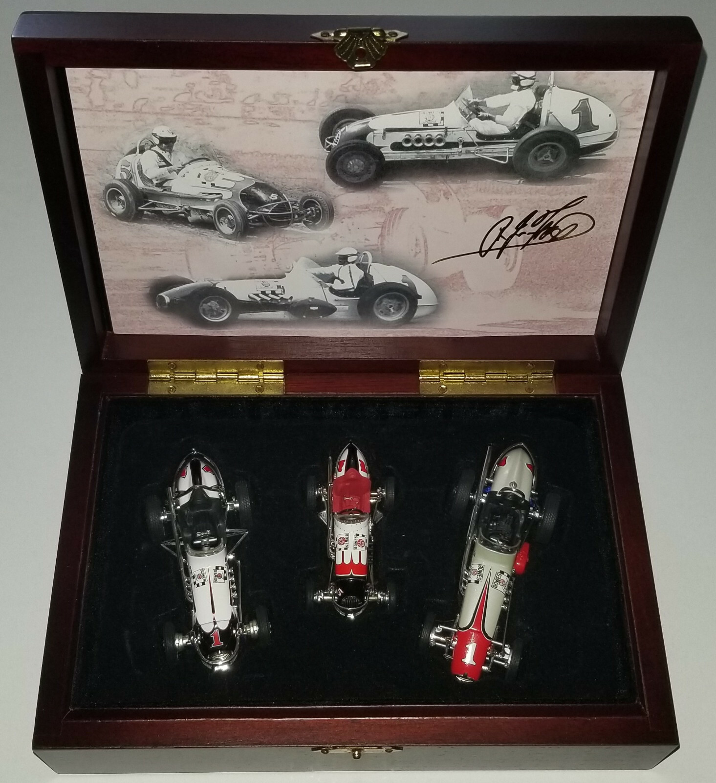 GMP #7681 1/43 1961 Bowes Seal Fast 3 Car Boxed Set A J Foyt