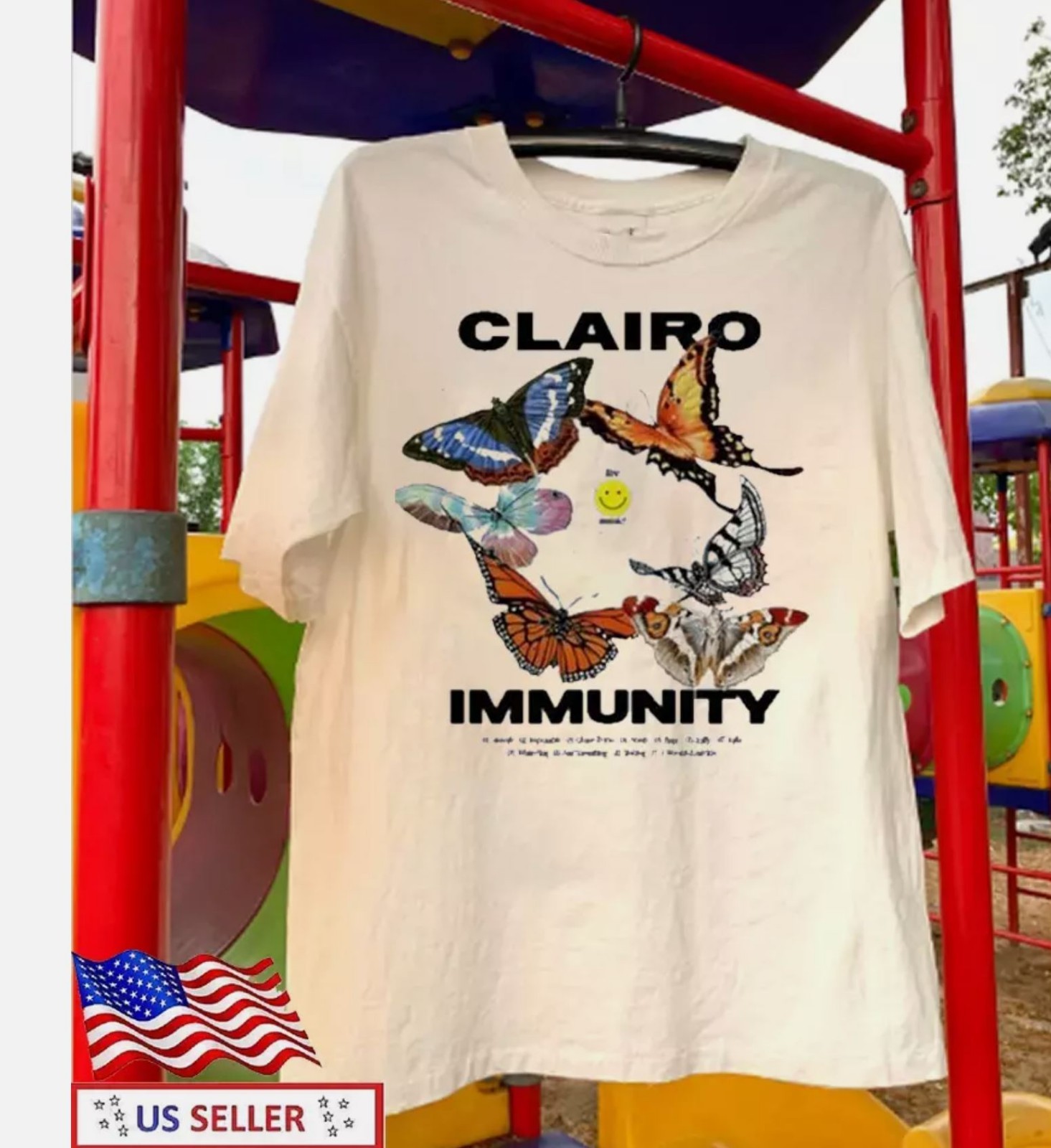 Clairo Immunity Butterfly T-Shirt Tee Unisex Cotton Tour