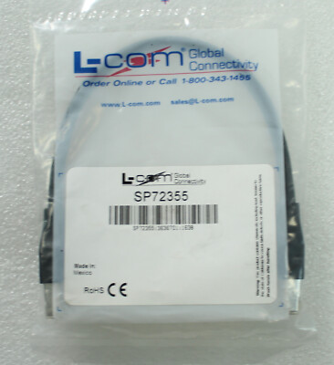 L-Com Shielded Cat5E Low Smoke Zero Halogen Cable .5ft TRD855SZ-1 SP72355