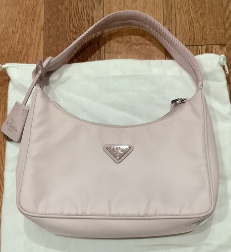 Prada Alabaster Pink Nylon Re-Edition 2000 Mini Bag Purse