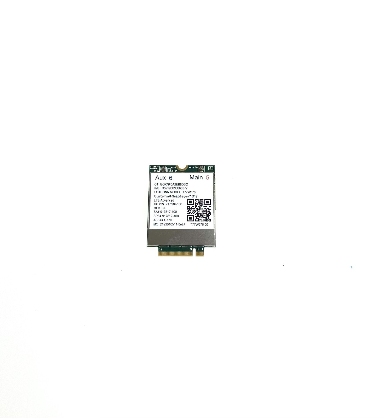 Genuine HP Elite x2 1013 G3 LTE Advanced WWAN Card 917816