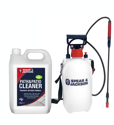Path Patio Cleaner 5L Concentrate with 5L Sprayer by Spear Jackson