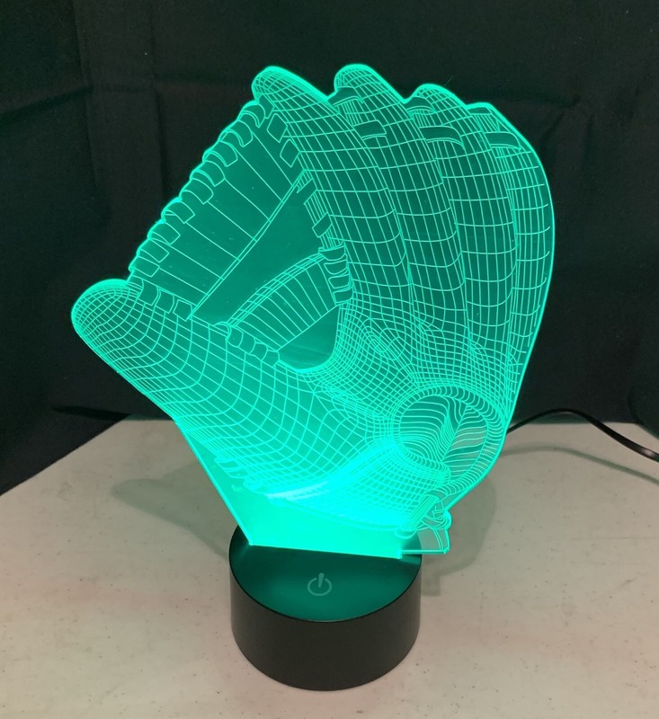 Multicolored Led Lighted 3d Plaque/night Light