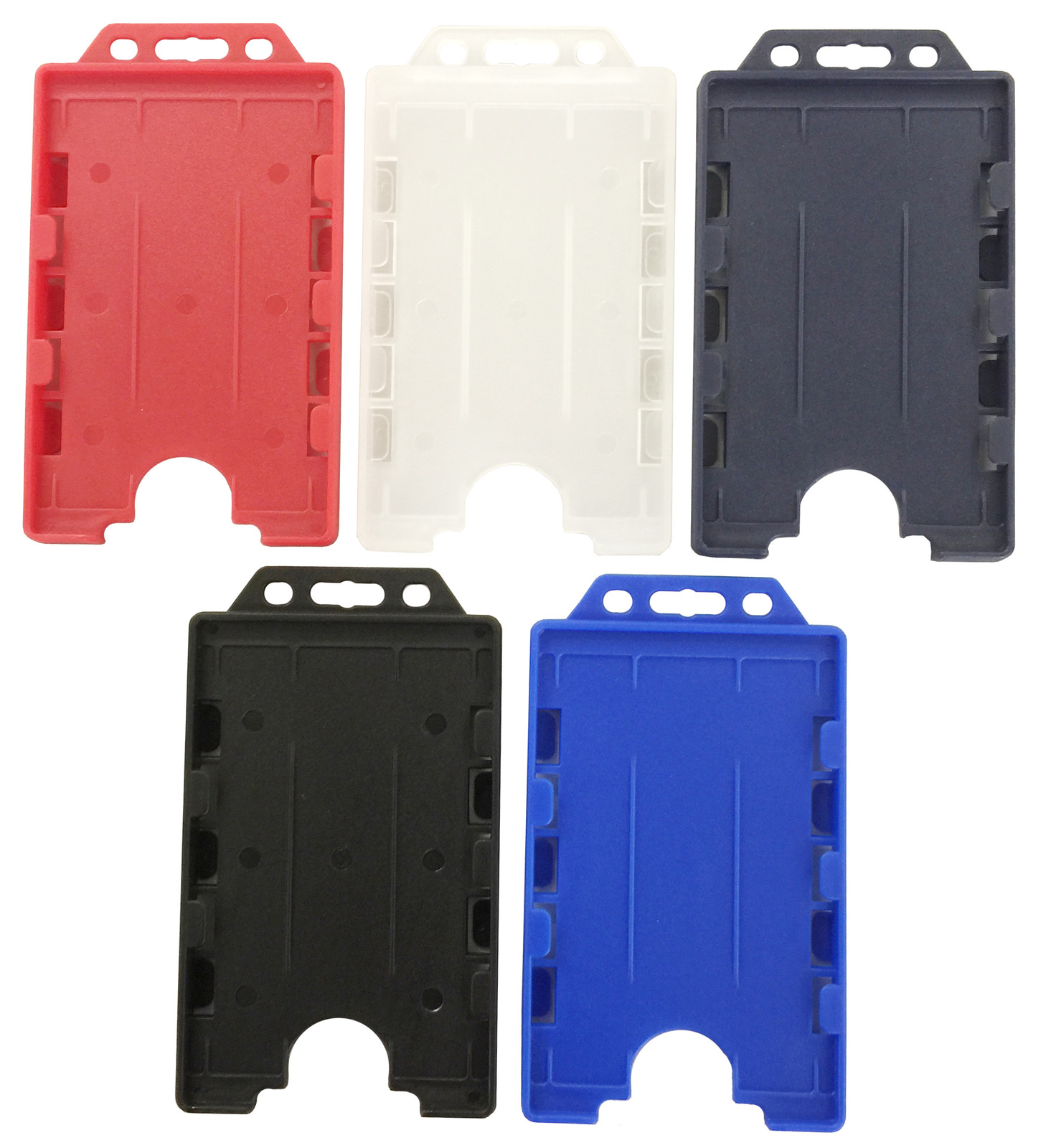 Clear Double-Sided Vertical Rigid ID Holder (54 X 86mm) (CR80