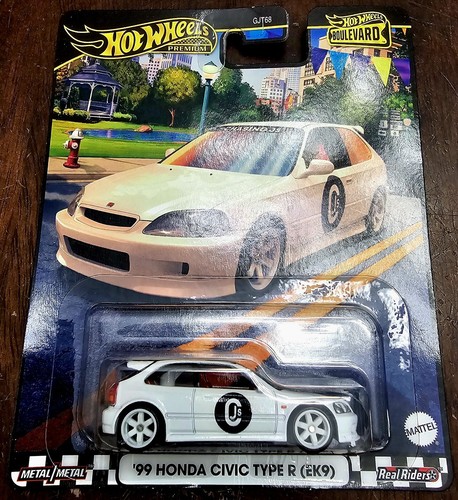 Hot Wheels 2024 Boulevard '99 Honda Civic Type R (EK9) White