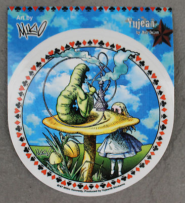Grateful Dead decal GO ASK ALICE Window Sticker deadhead mushroom hooka pipe