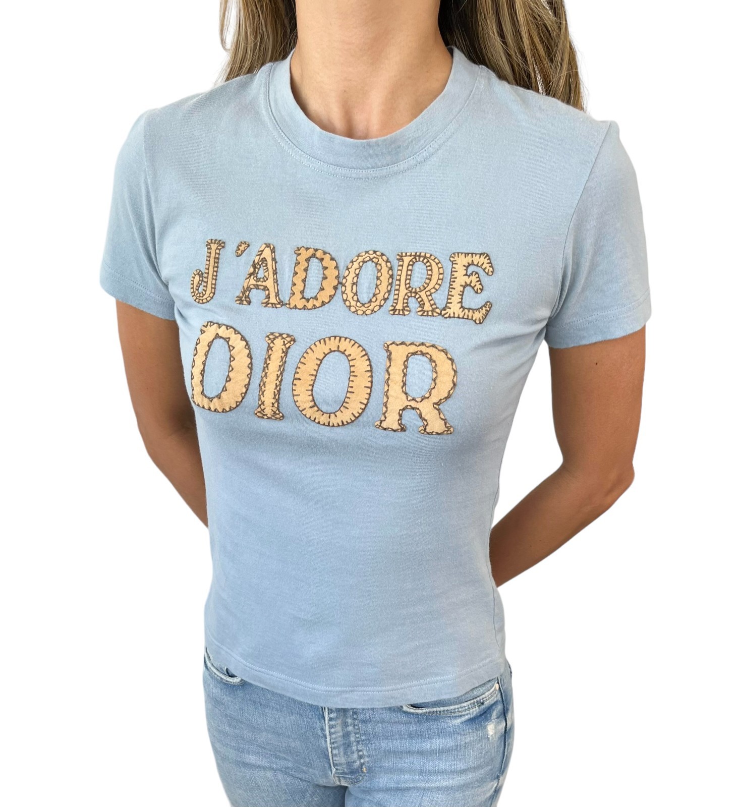 Christian Dior J'ADORE DIOR 長袖トップス 38 Christian Dior Vintage J'ADORE Logo Long Sleeve Top #38 T