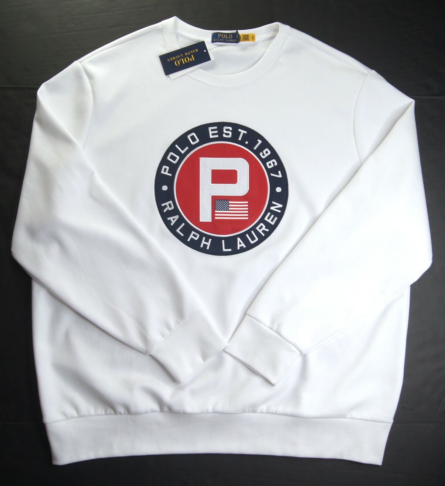 POLO RALPH LAUREN Men's White Multi Circle P Logo Patch