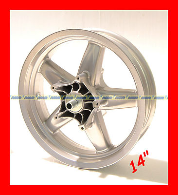 CERCHIO RUOTA ANTERIORE 5 RAZZE PIAGGIO X9 500 ARGENTO CON CUSCINETTI  597897T