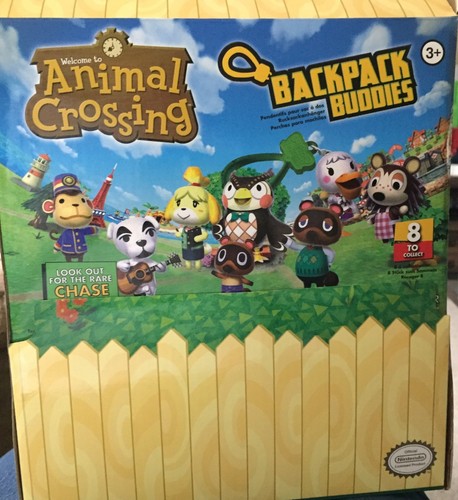 NINTENDO Animal Crossing Backpack Buddies Sable Clip-on Keychain Figure